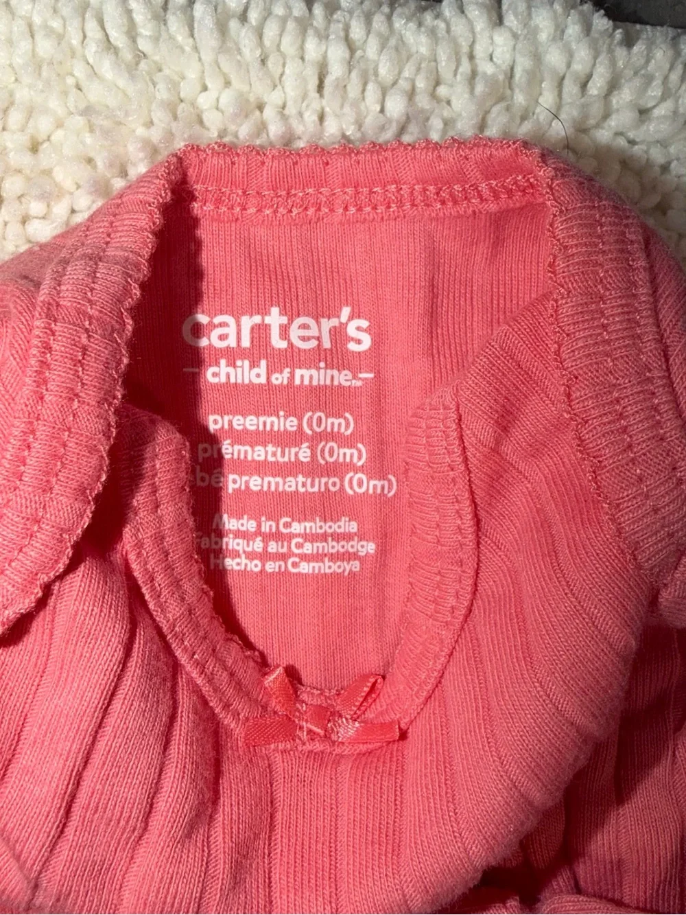 Carters soft pinks